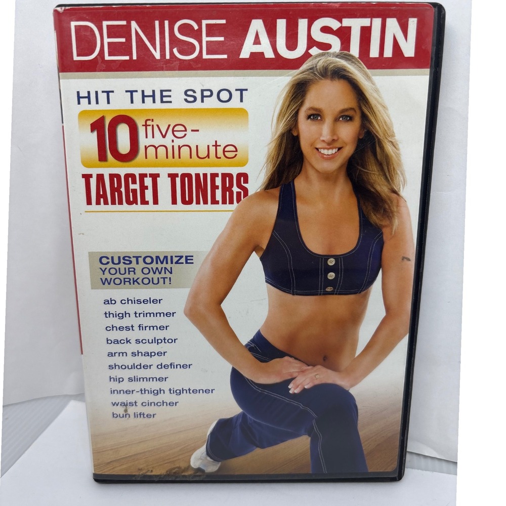 Denise Austin Hit‎ the Spot 10 Five-Minute Target Toners Workout Exercise DVD